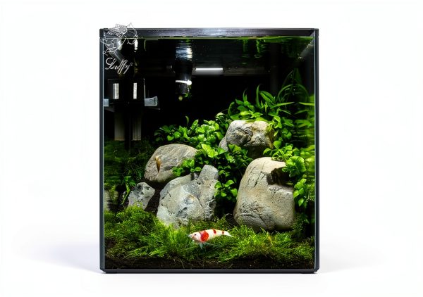 Luffy Mesh Wall Aquarium Decor Plastic Net Fish Tank Plants-5