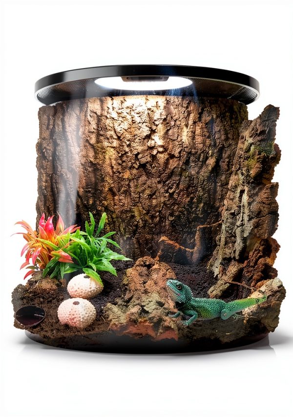 STARVAST Cork Bark Terrarium Background Reptile Habitat-4