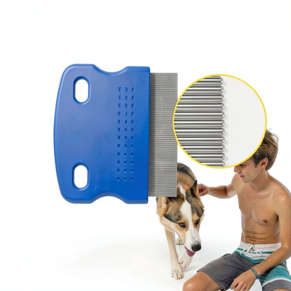 Brillirare Pet Grooming Combs Stainless Steel Teeth-4
