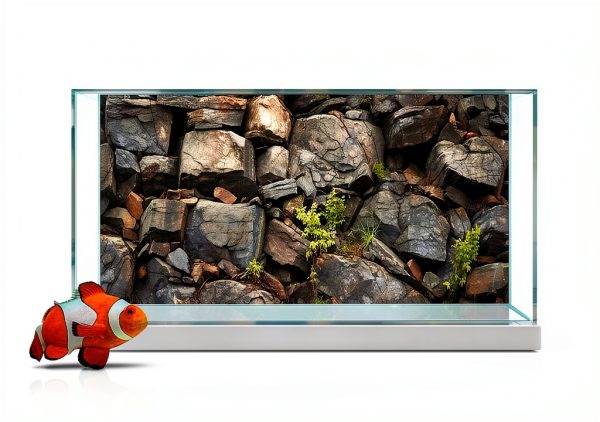 Dtekoj Aquarium Background Decor Polyester Fabric Easy-6