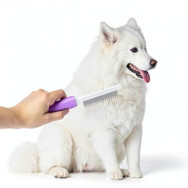 Puiuisoul Pet Detangling Brush Stainless Steel Teeth-6