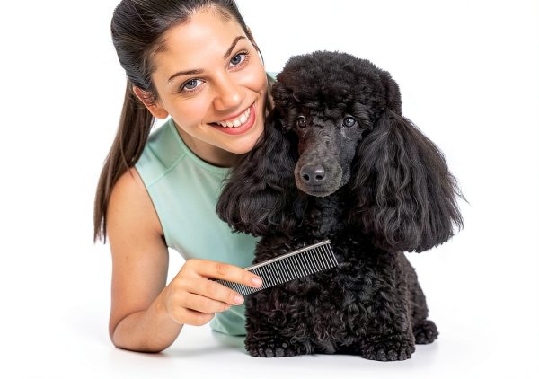 Lallisa Dog Grooming Comb Stainless Steel Dual Density-4