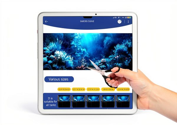 ADQHD Aquarium Background HD Static Cling PVC Waterproof-4