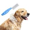 Jigfew Pet Grooming Brush Comb Dematting Deshedding Tool-4