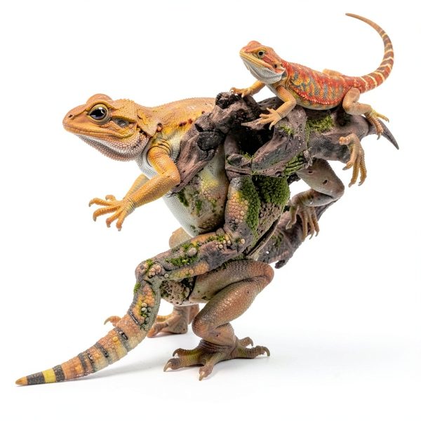 MUYG Reptile Tank Wood Background Natural Cork Bark Climbing-6