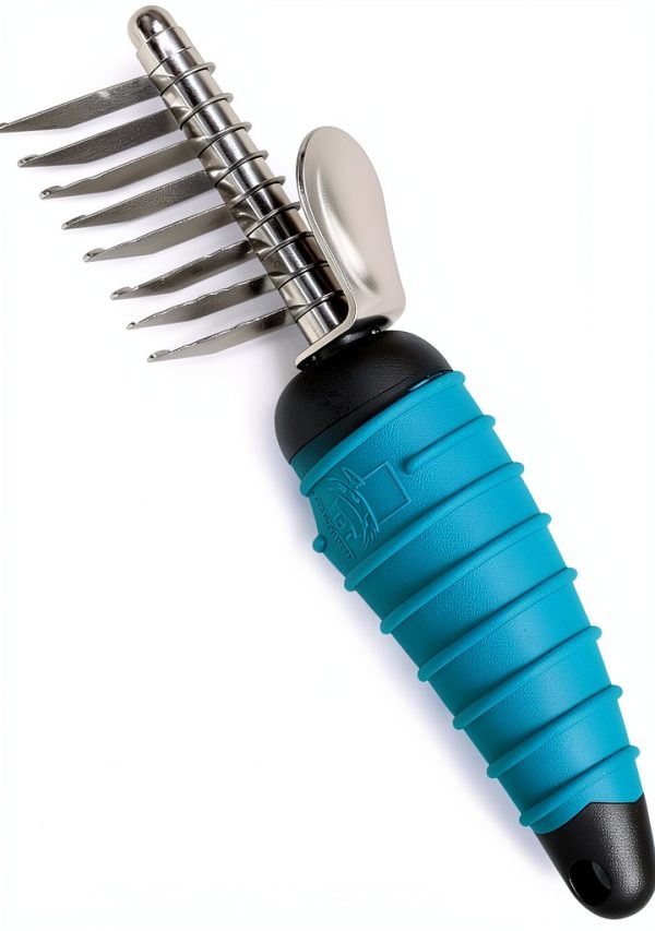 PetEdge Dog Grooming Comb Pistol Grip Ergonomic Mat Removal-0