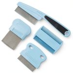 GNAWRISHING Pet Grooming Combs Stainless Steel Teeth Set-0
