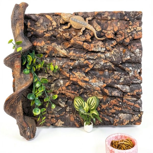 Tfwadmx Cork Bark Reptile Background Natural Terrarium Decor-4