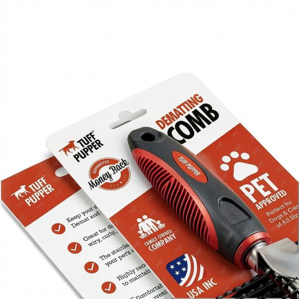 Tuff Pupper Pet Detangler Brush Safe Knot Remover Grooming-8