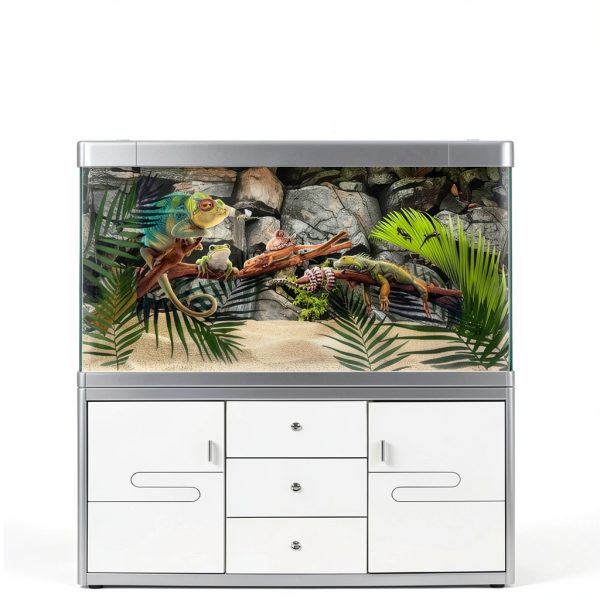 Dtekoj Aquarium Background Decor Polyester Fabric Easy-2