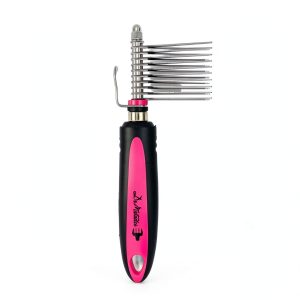 DeMatador Dog Grooming Comb Ergonomic Handle V Blade-0