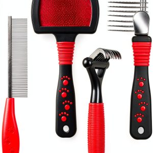 Patelai Pet Grooming Tools Stainless Steel Dematting Combs-0