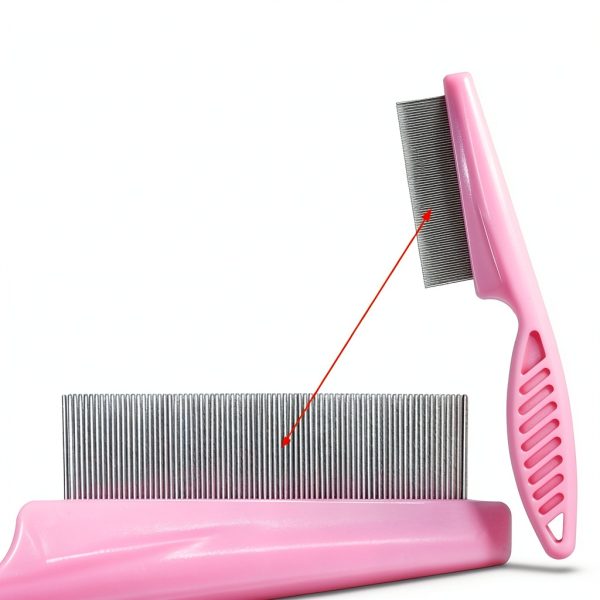 GNAWRISHING Pet Grooming Combs Stainless Steel Teeth Set-5