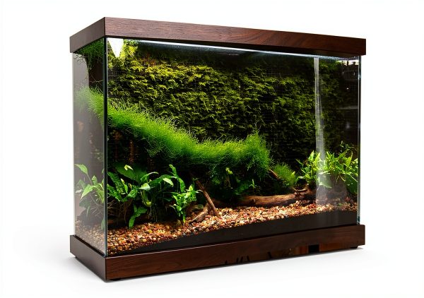 Luffy Mesh Wall Aquarium Decor Plastic Net Fish Tank Plants-2