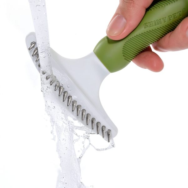SHINY PET Dog Grooming Rake Stainless Steel Dematting Comb-5