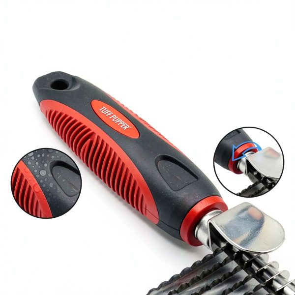 Tuff Pupper Pet Detangler Brush Safe Knot Remover Grooming-3