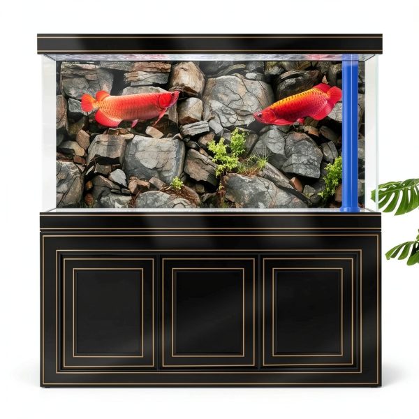 Dtekoj Aquarium Background Decor Polyester Fabric Easy-1