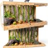 PINVNBY Reptile Cork Bark Background Natural Terrarium Decor-1