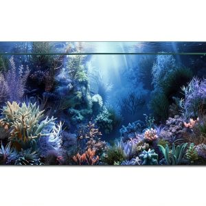 ADQHD Aquarium Background HD Static Cling PVC Waterproof-0