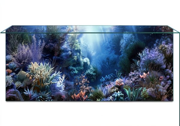 ADQHD Aquarium Background HD Static Cling PVC Waterproof-0